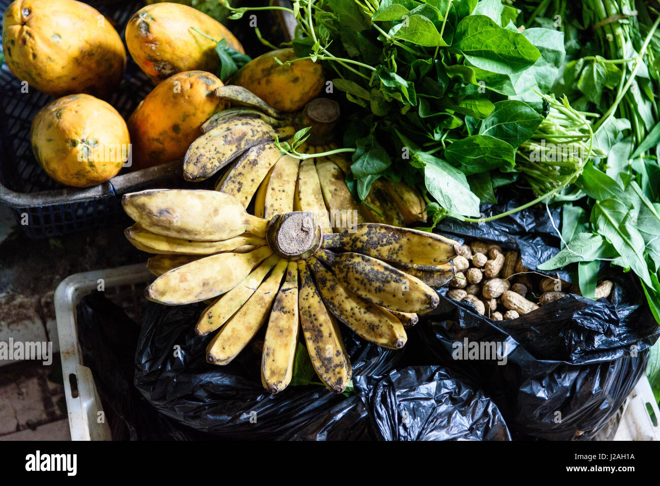 Indonesia, Java, Yogyakarta, scene di mercato Foto Stock