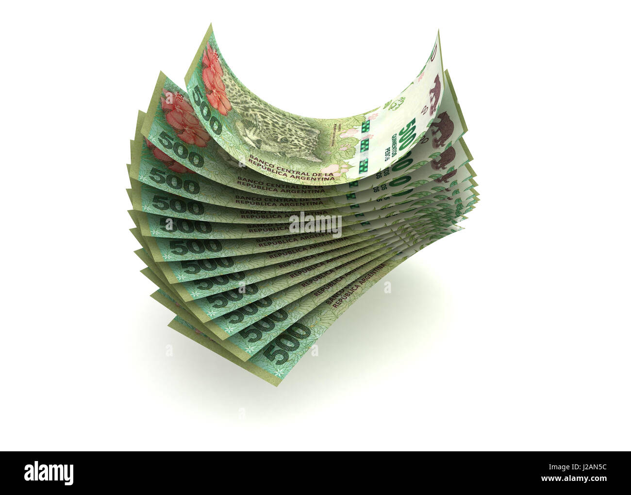 Argentina pesos (isolato con percorso di clipping) Foto Stock