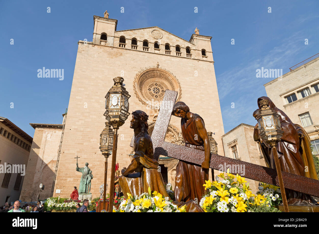 Basilica de Sant Francesc in Palma de Mallorca, Spagna Foto Stock