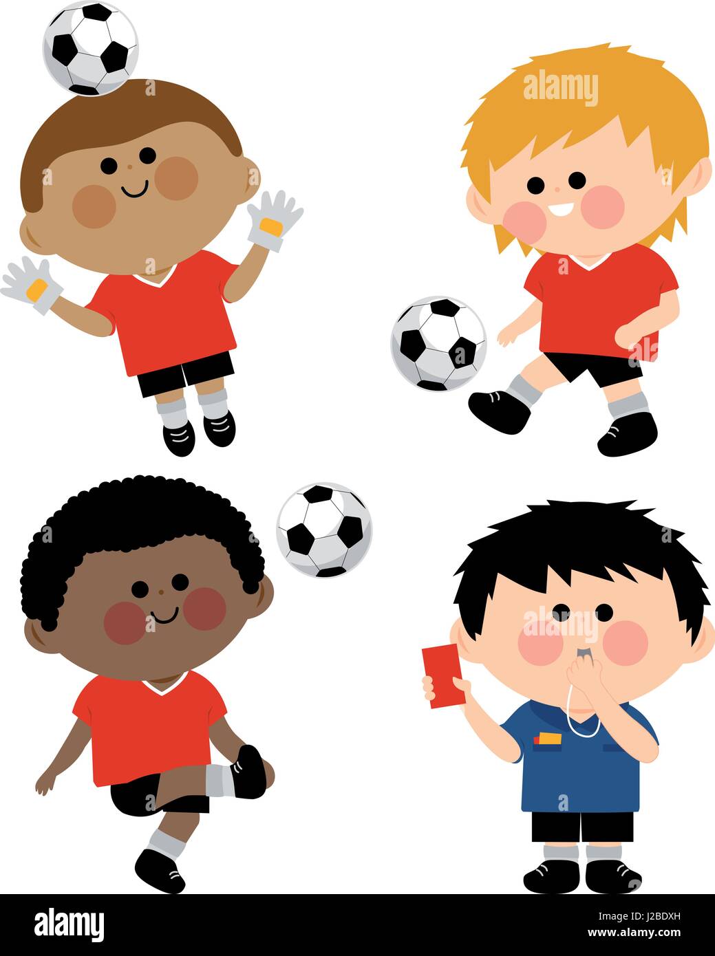 Bambini che giocano a calcio Immagini senza sfondo e Foto Stock ritagliate  - Alamy