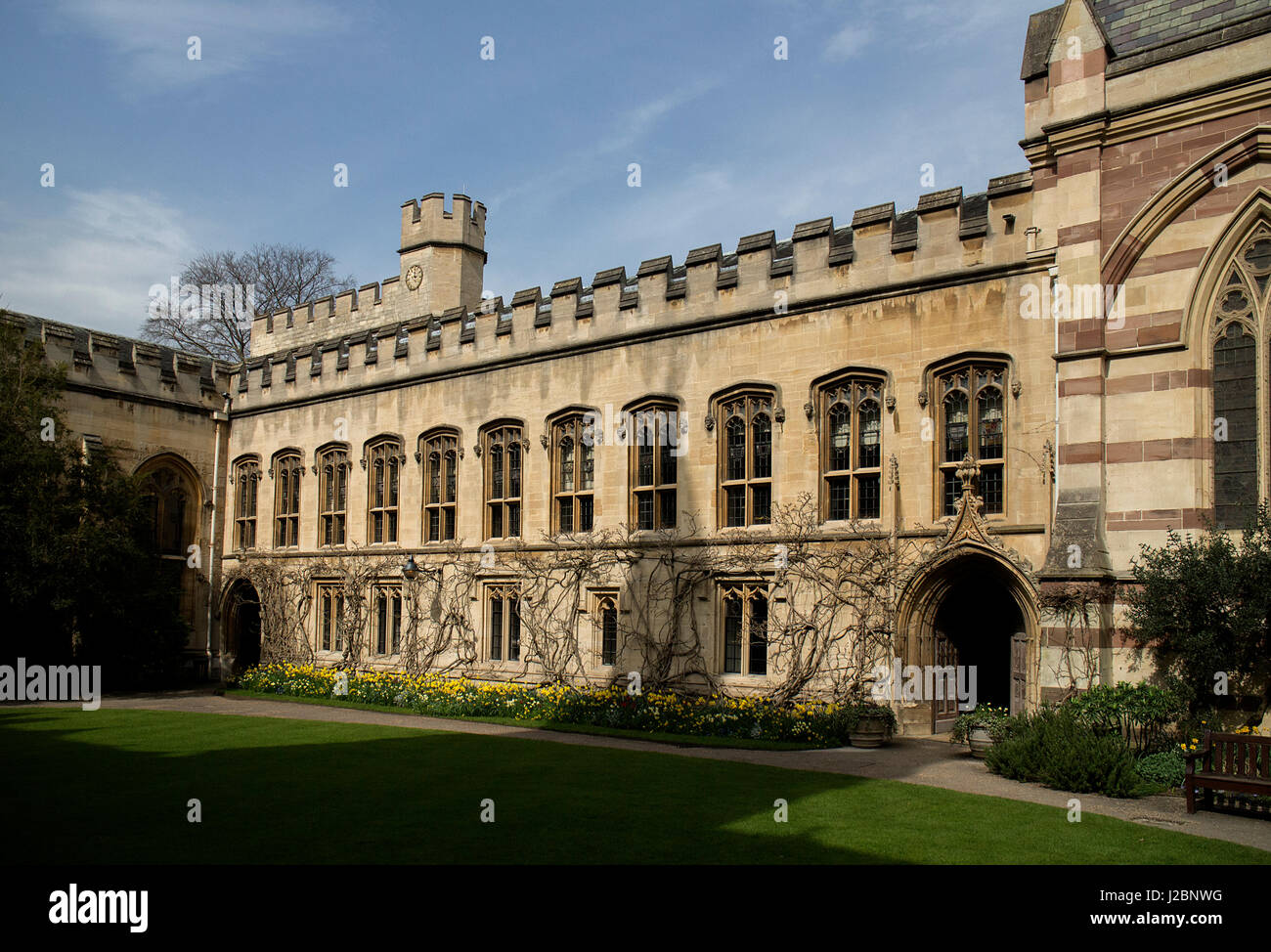 Balliol College di Oxford, visto dal lato anteriore quad Foto Stock