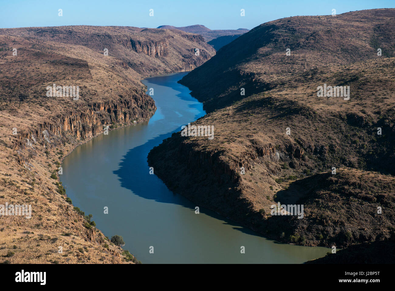 Fiume Orange, grande Karoo, Sud Africa Foto Stock