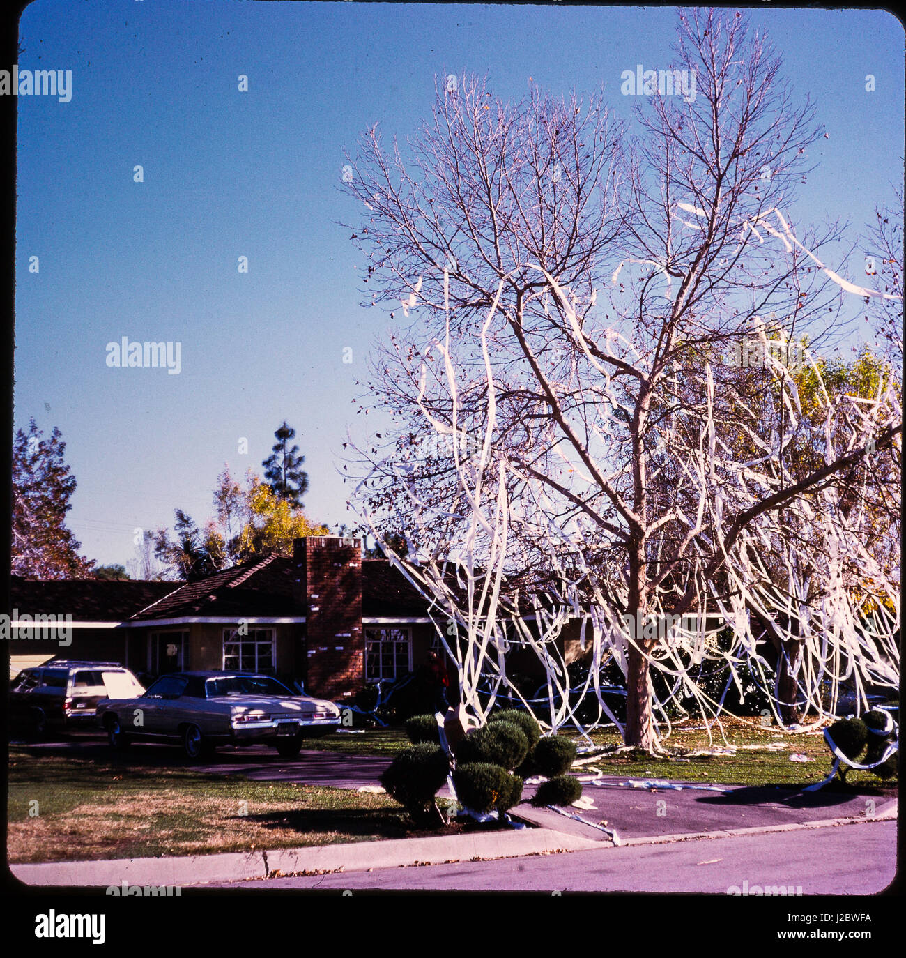 Stile di vita negli anni sessanta e settanta con persone ed eventi tra cui Eagle Scout award. Case, gli eventi e gli stili da un'annata e uno stile di vita più vecchi. Foto Stock