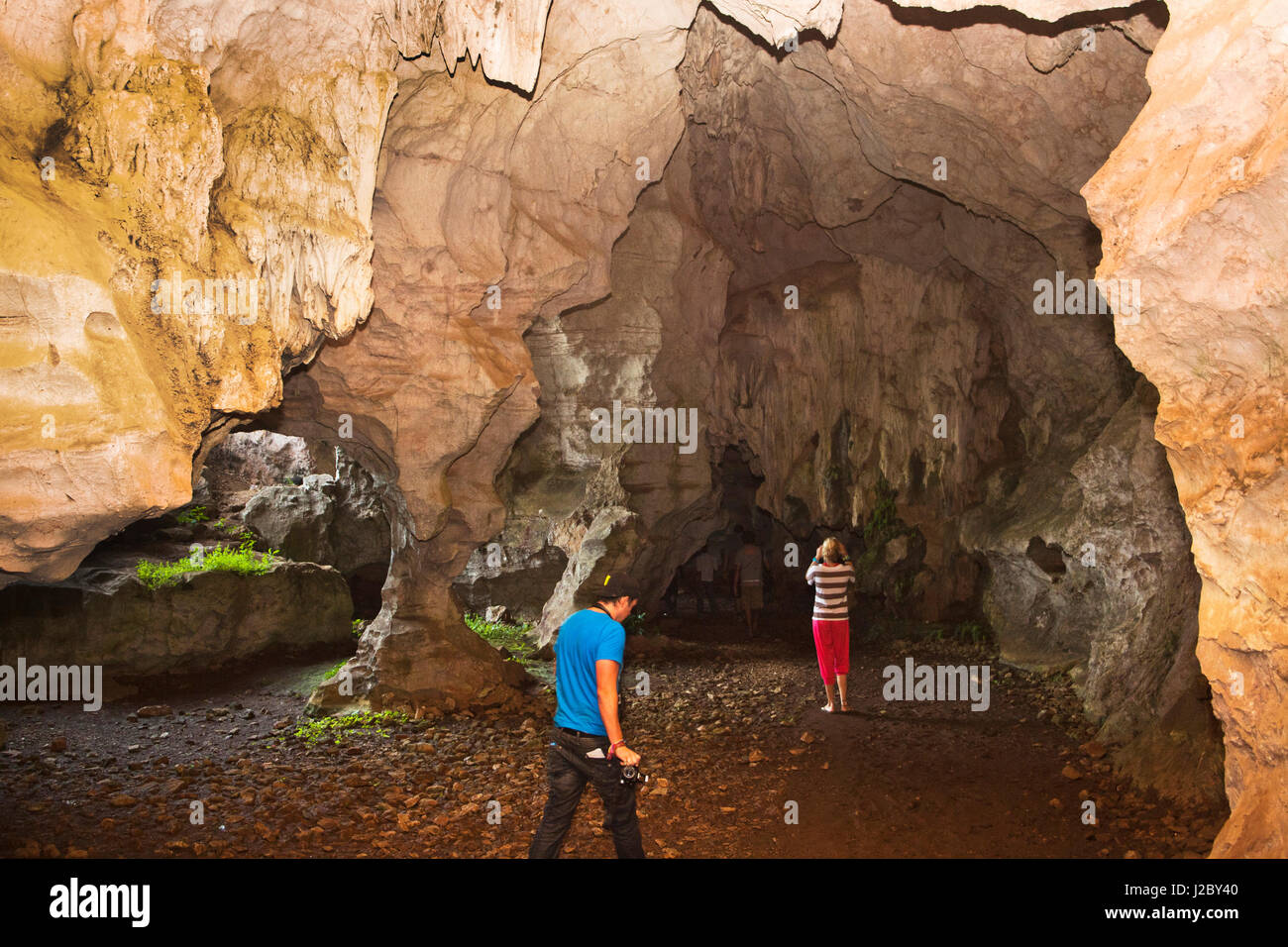 Vieng Xai si trova nel nord del Laos, il Vietnam boarder. Tanta lotta è stato fatto qui durante le guerre. Il comunista grotte qui sono stati protezione durante i bombardamenti. (MR) Foto Stock