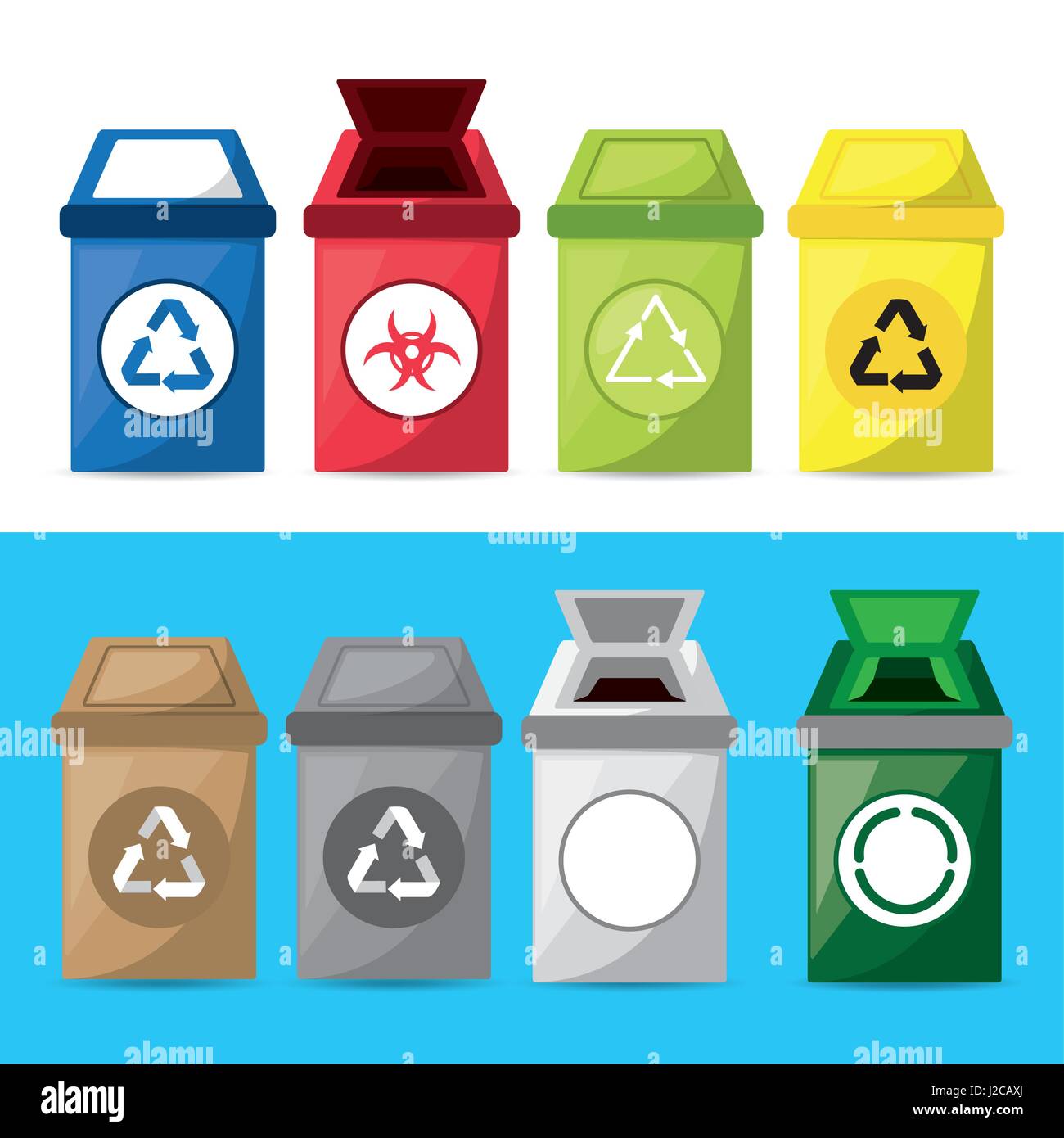 Impostare l'icona nel cestino per la raccolta differenziata dei rifiuti  Immagine e Vettoriale - Alamy