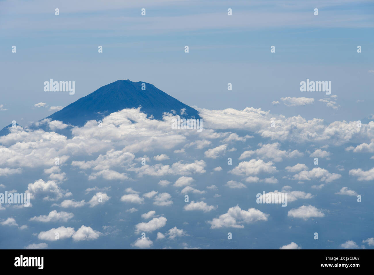 Indonesia Bali Bangli Kabliats, la montagna più alta di Bali visto dal piano Foto Stock