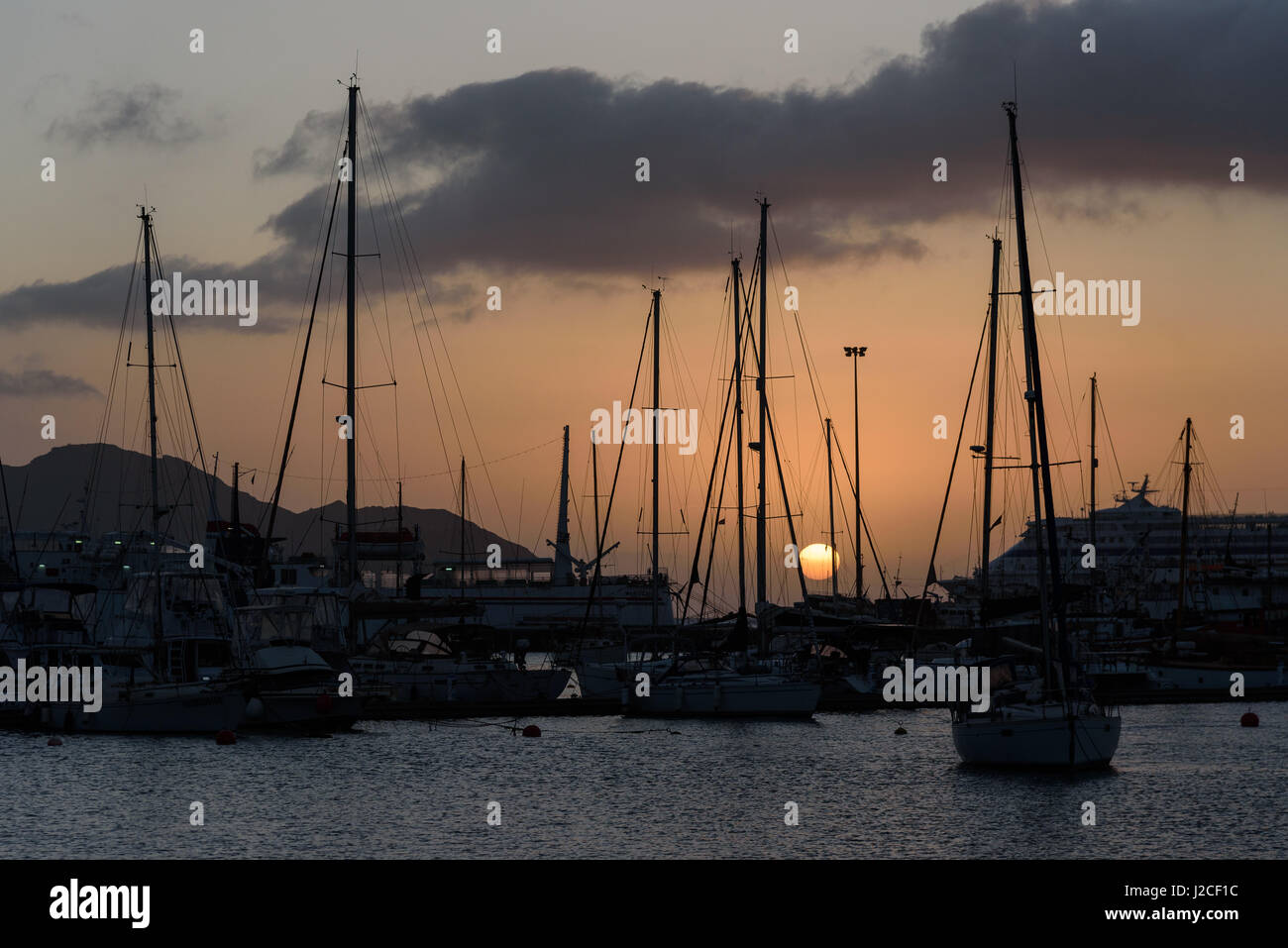 Capo Verde, São Vicente, Mindelo, Porto Foto Stock