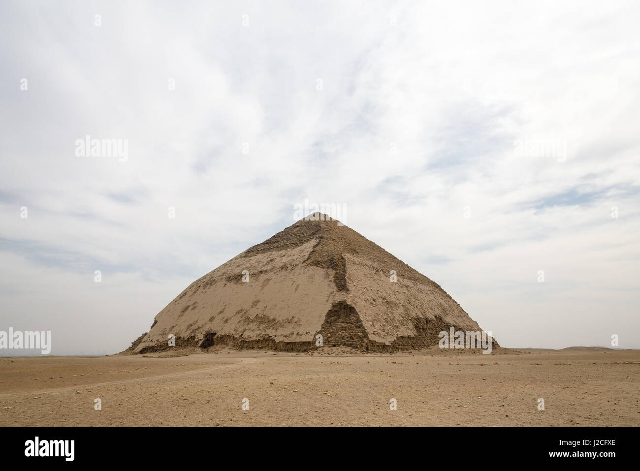 Egitto Giza Gouvernement, Dahshur, le Piramidi di Dahshur sono più vecchi di piramidi di Giza. Essi furono costruiti da Snofru, il padre di Cheope Foto Stock