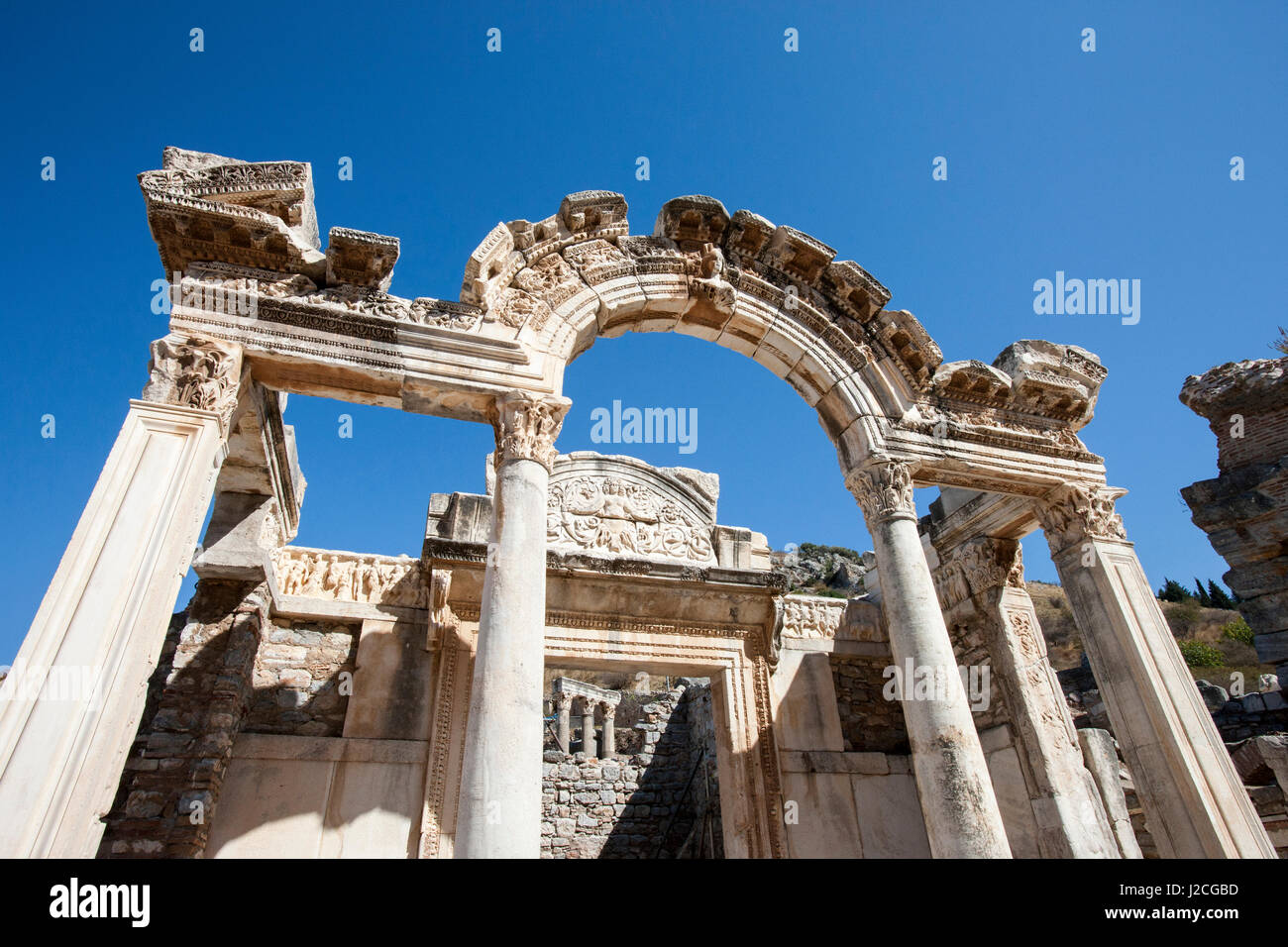 X secolo A.C. Efeso. Patrimonio Mondiale dell'UNESCO. Sito archeologico. La Turchia. Foto Stock