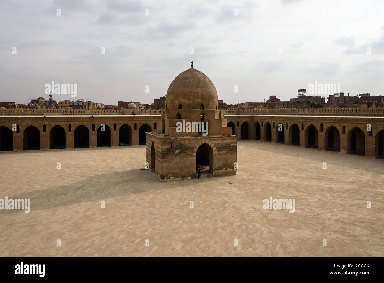 L'Egitto, al Cairo il governatorato, Cairo, Ibn-Tulun moschea (IX secolo) Foto Stock