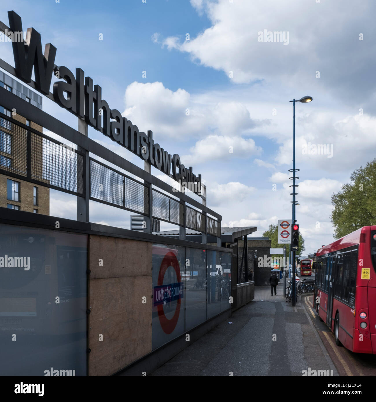 Stazione della metropolitana centrale di walthamstow immagini e