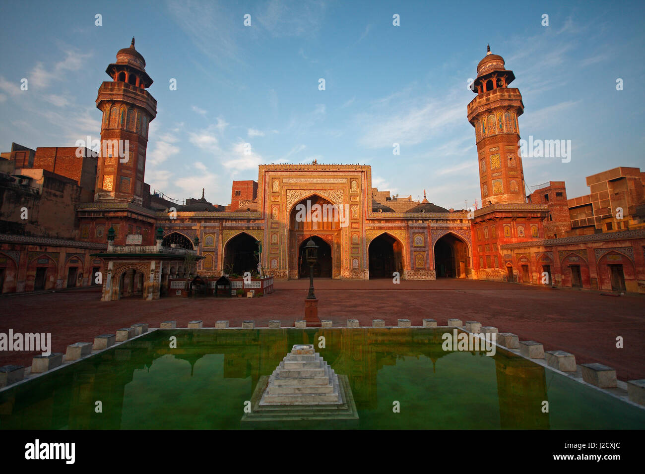 Masjid Wazir Khan, Lahore, Pakistan. Foto Stock