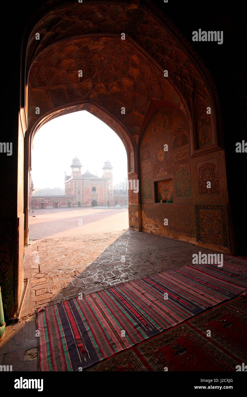 Masjid Wazir Khan, Lahore, Pakistan. Foto Stock