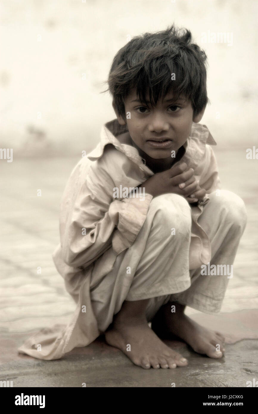 Ritratto di un ragazzo locale in Multan Foto Stock