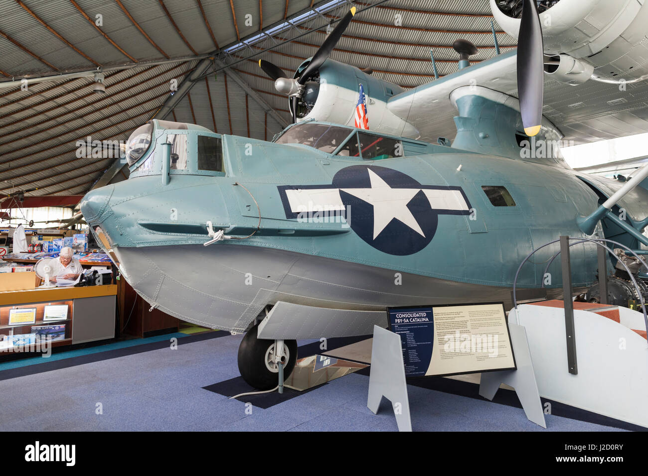 Australia, Bull Creek, RAAF Aviation Heritage Museum, WW2-ser costruttiva PBY Catalina idrovolante Foto Stock