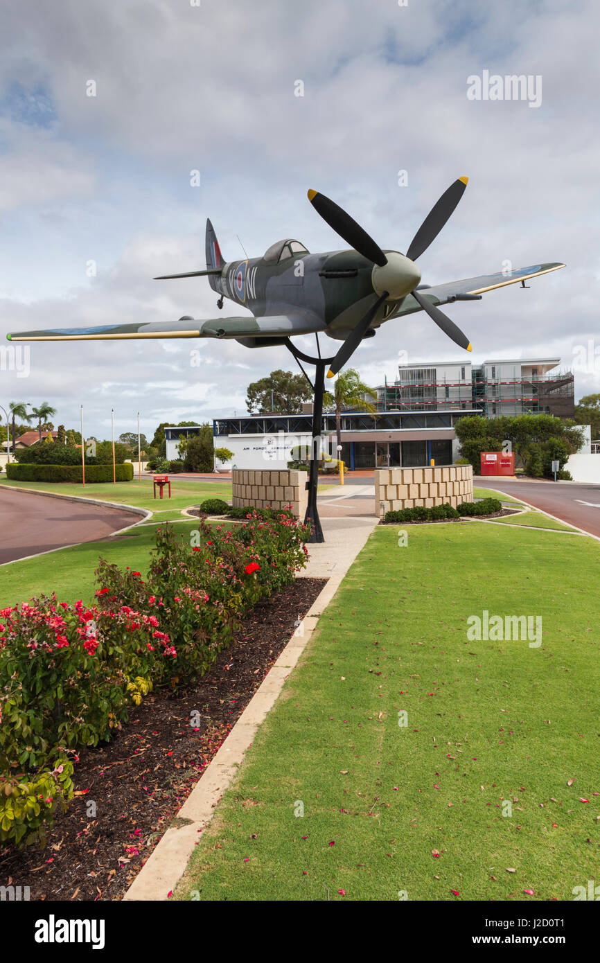 Australia, Bull Creek, RAAF Aviation Heritage Museum, WW2-ser Spitfire Fighter Aircraft Foto Stock