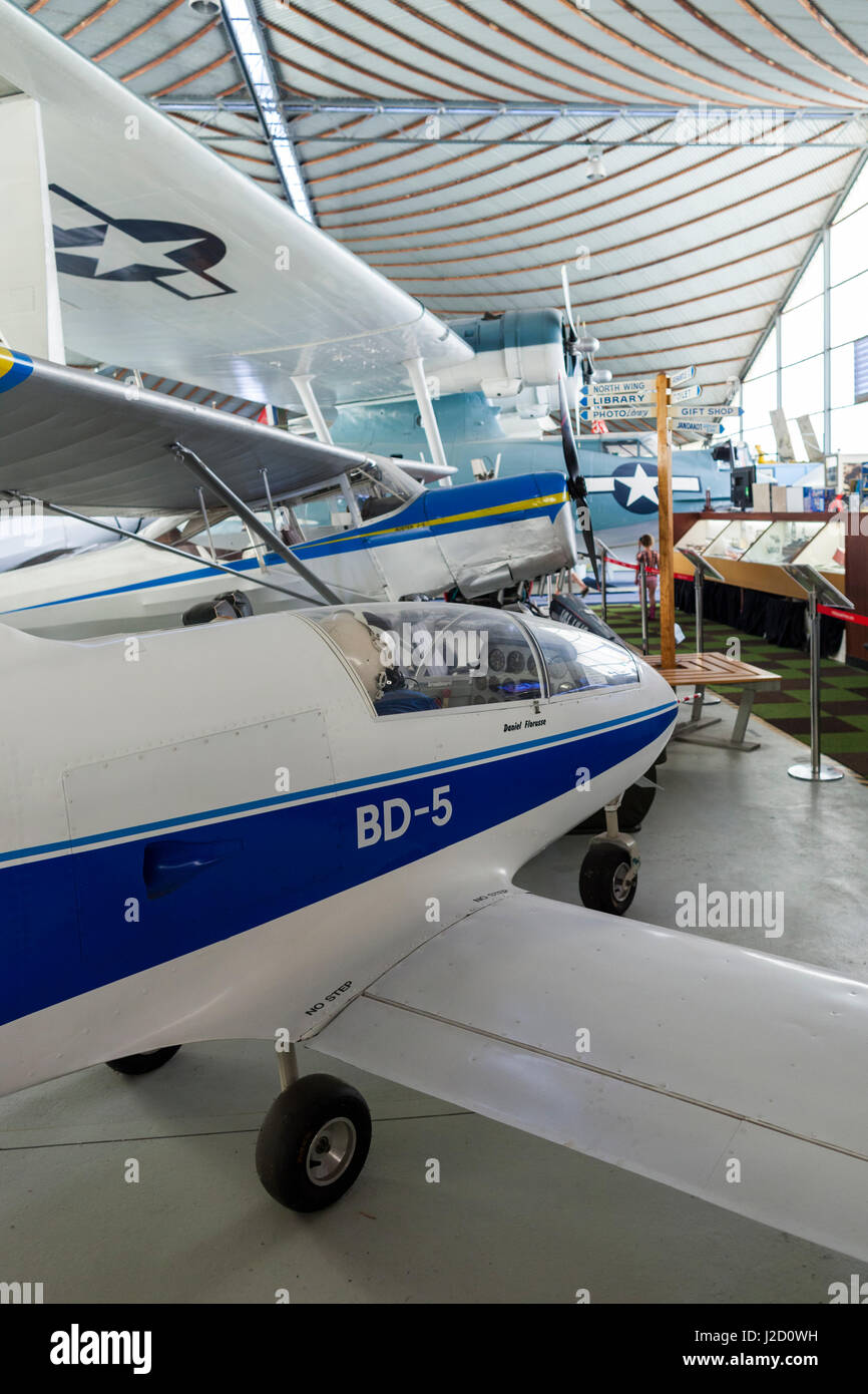 Australia, Bull Creek, RAAF Aviation Heritage Museum, BD-5 velivolo acrobatico Foto Stock