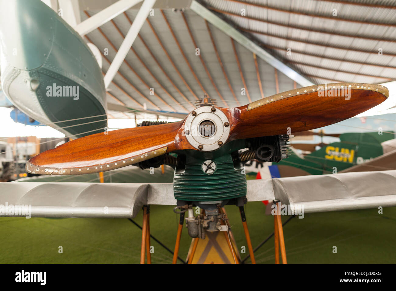 Australia, Bull Creek, RAAF Aviation Heritage Museum, elica in legno Foto Stock