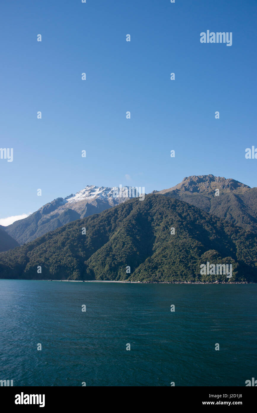 Nuova Zelanda, Isola del Sud, il Parco Nazionale di Fiordland, Milford Sound aka Piopiotahi. (Grandi dimensioni formato disponibile) Foto Stock