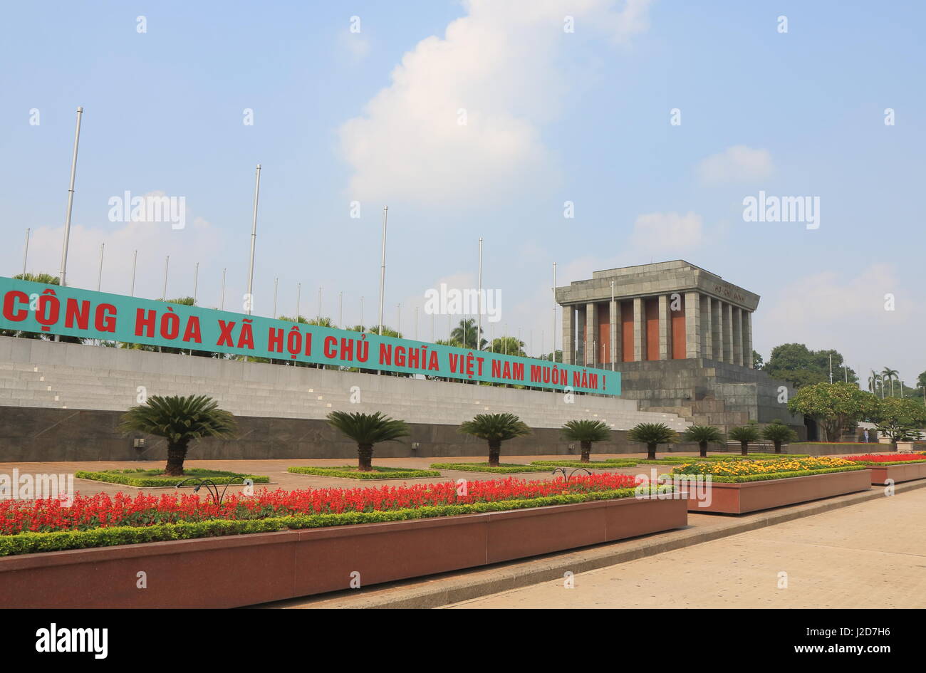 Mausoleo di Ho Chi Minh ad Hanoi Vietnam Foto Stock
