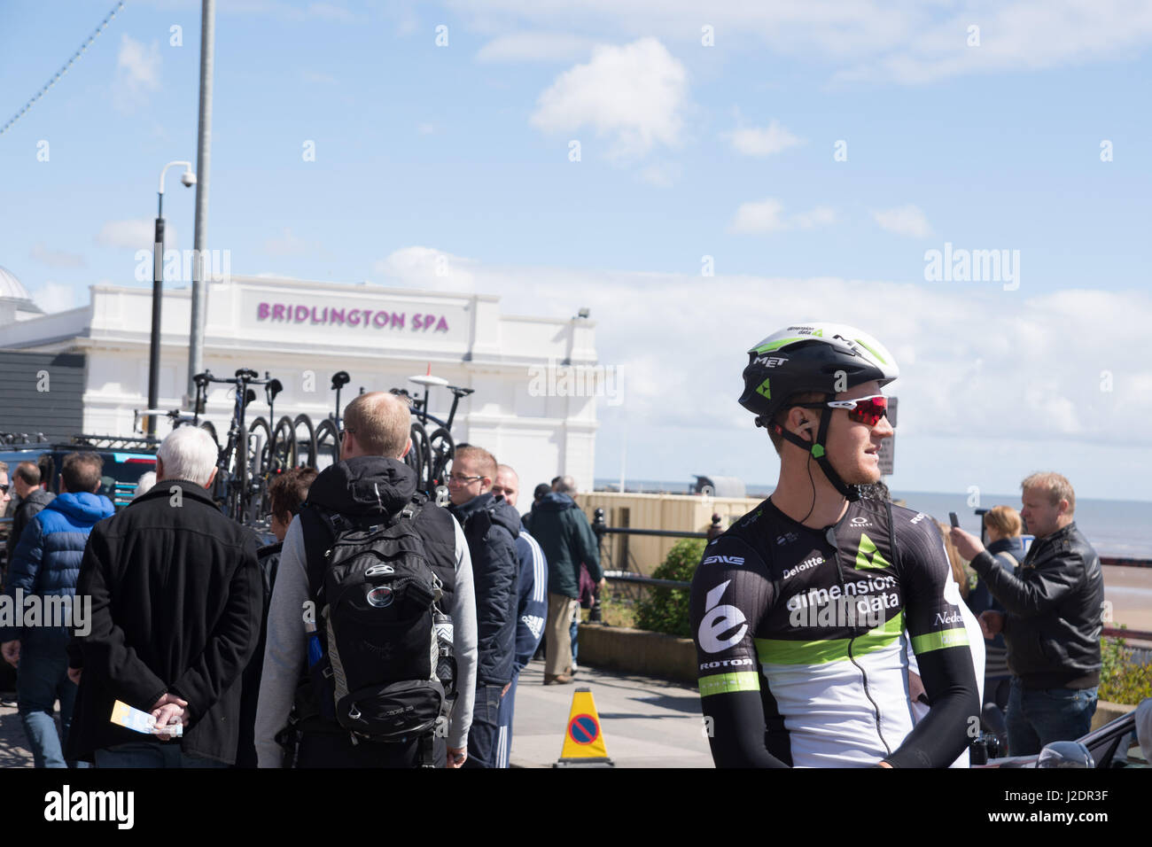 Derby, Regno Unito. 28 apr, 2017. Dati della dimensione di fronte a Bridlington Spa Credito: Richard Smith/Alamy Live News Foto Stock