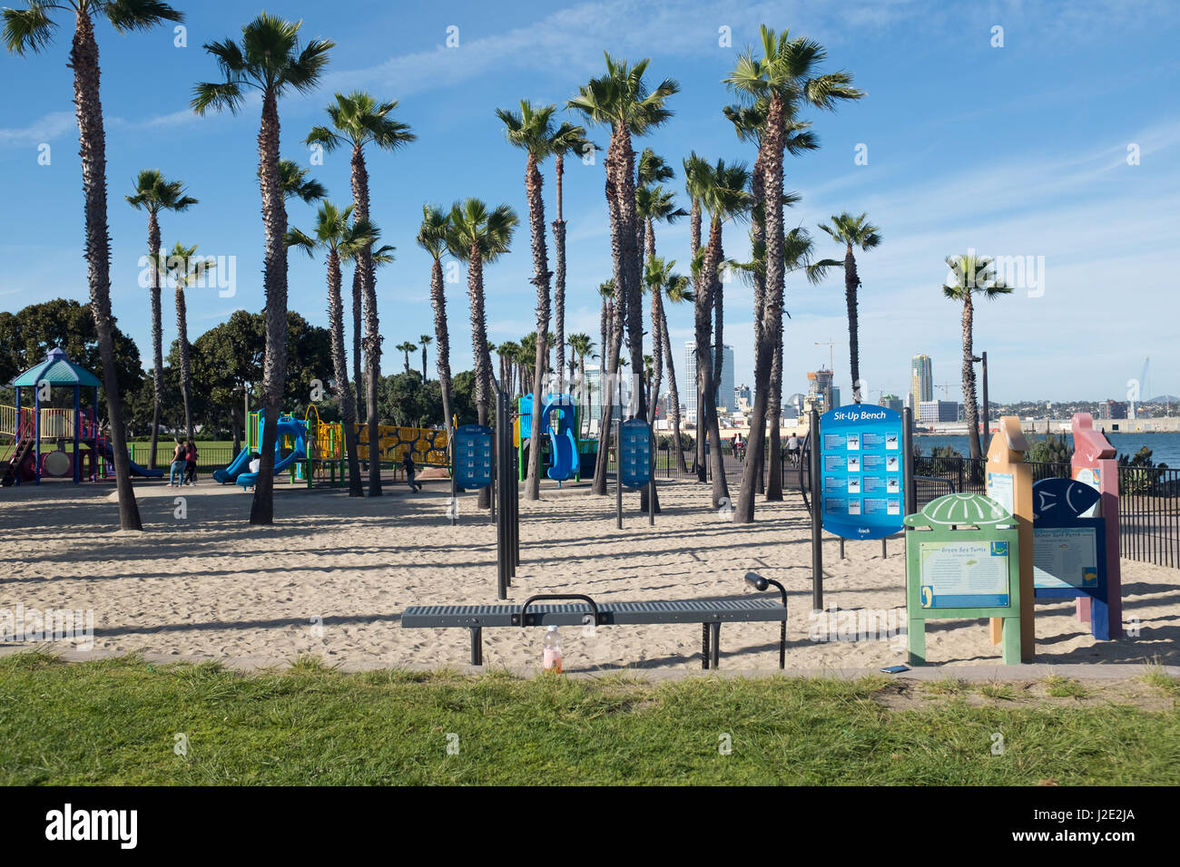 Coronado Tidelands Park, Coronado Beach, California Foto Stock