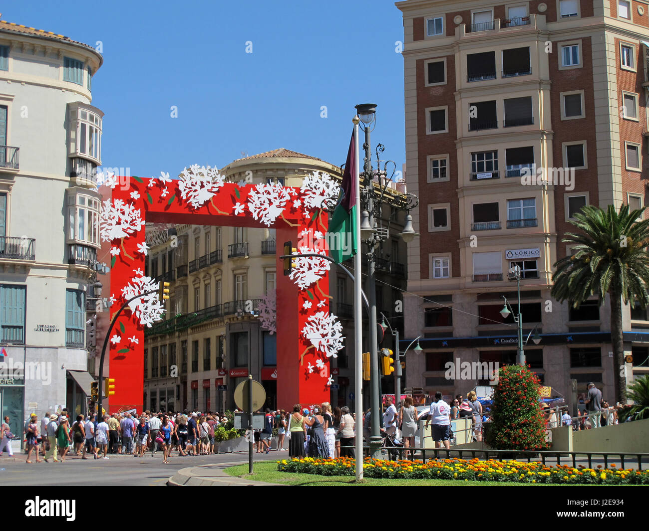 Agosto Fiera di Malaga, provincia di Malaga, in Andalusia, Costa del Sol, Spagna, Europa Foto Stock