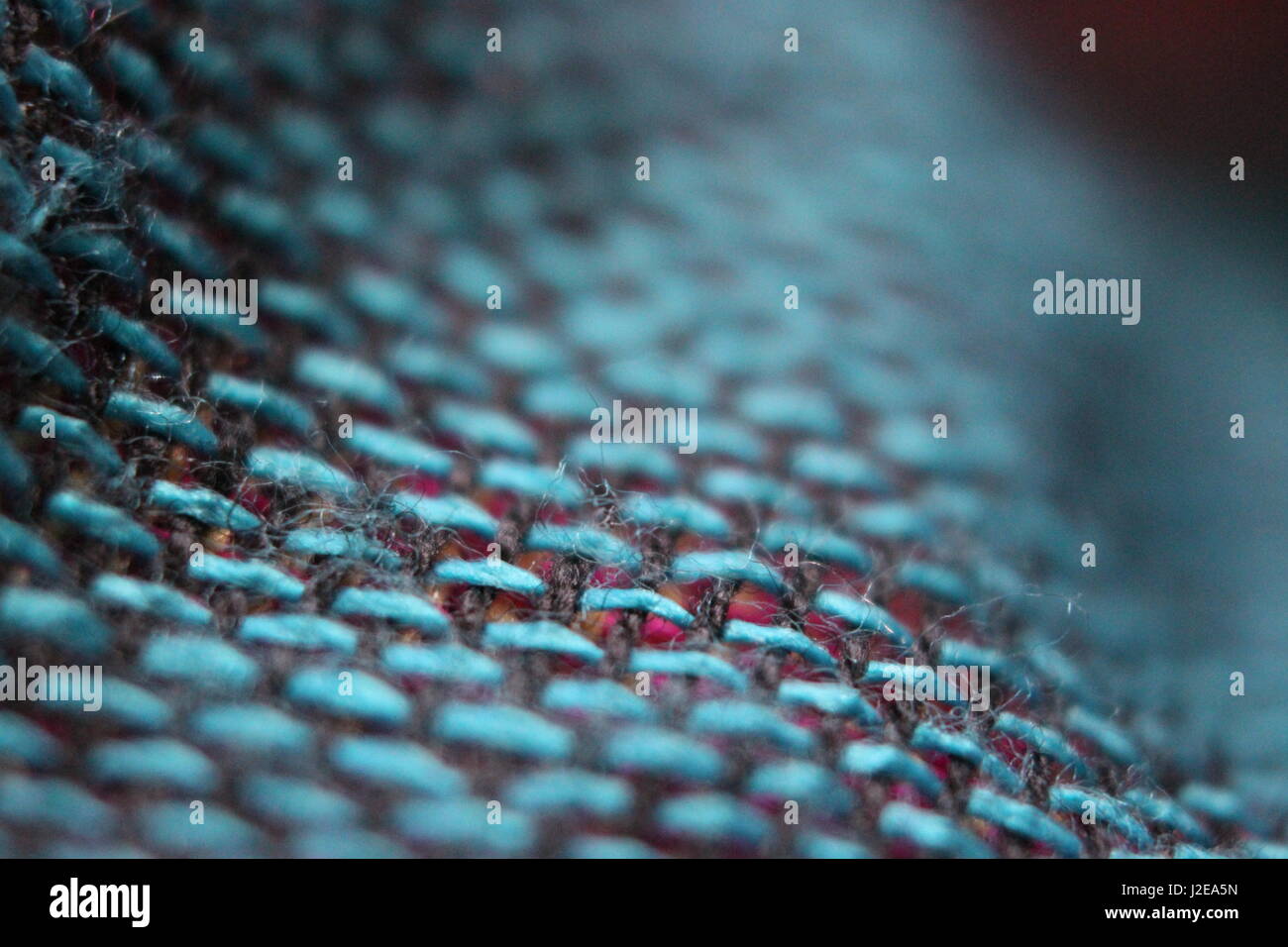 Close up vista macro di cotone e seta sciarpa pashmina Foto Stock
