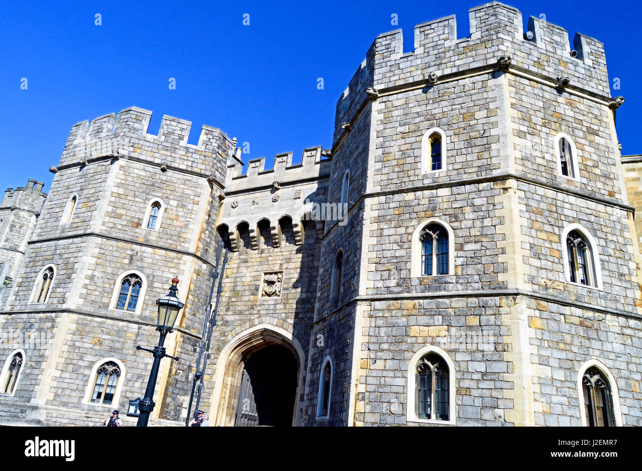 Europa, Regno Unito, Inghilterra, Berkshire, Royal Borough of Windsor e Maidenhead. Il Castello di Windsor. Foto Stock