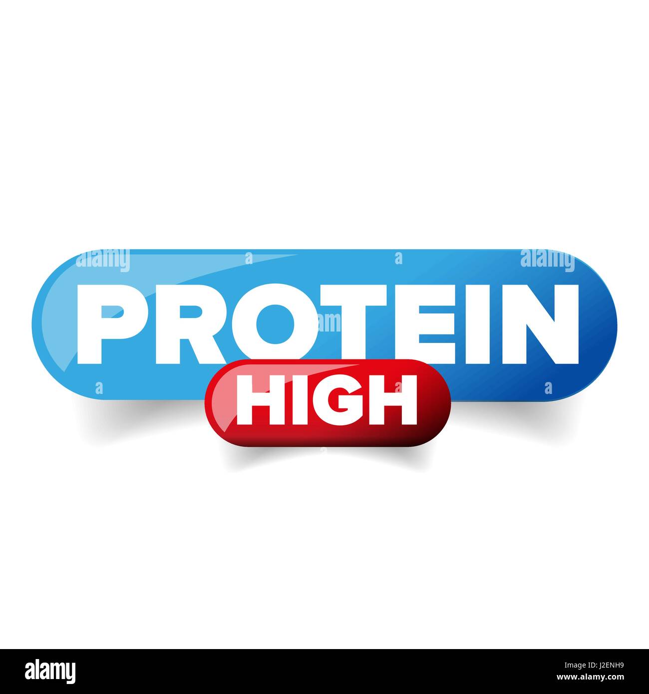 Proteina di elevata pulsante del vettore Illustrazione Vettoriale