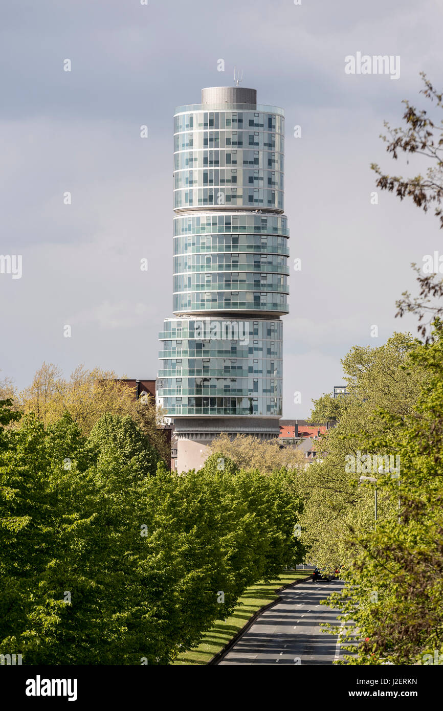 L'edificio dell'ufficio Exzenterhaus, architetto Gerhard Spangenberg, Bochum, Germania. Foto Stock