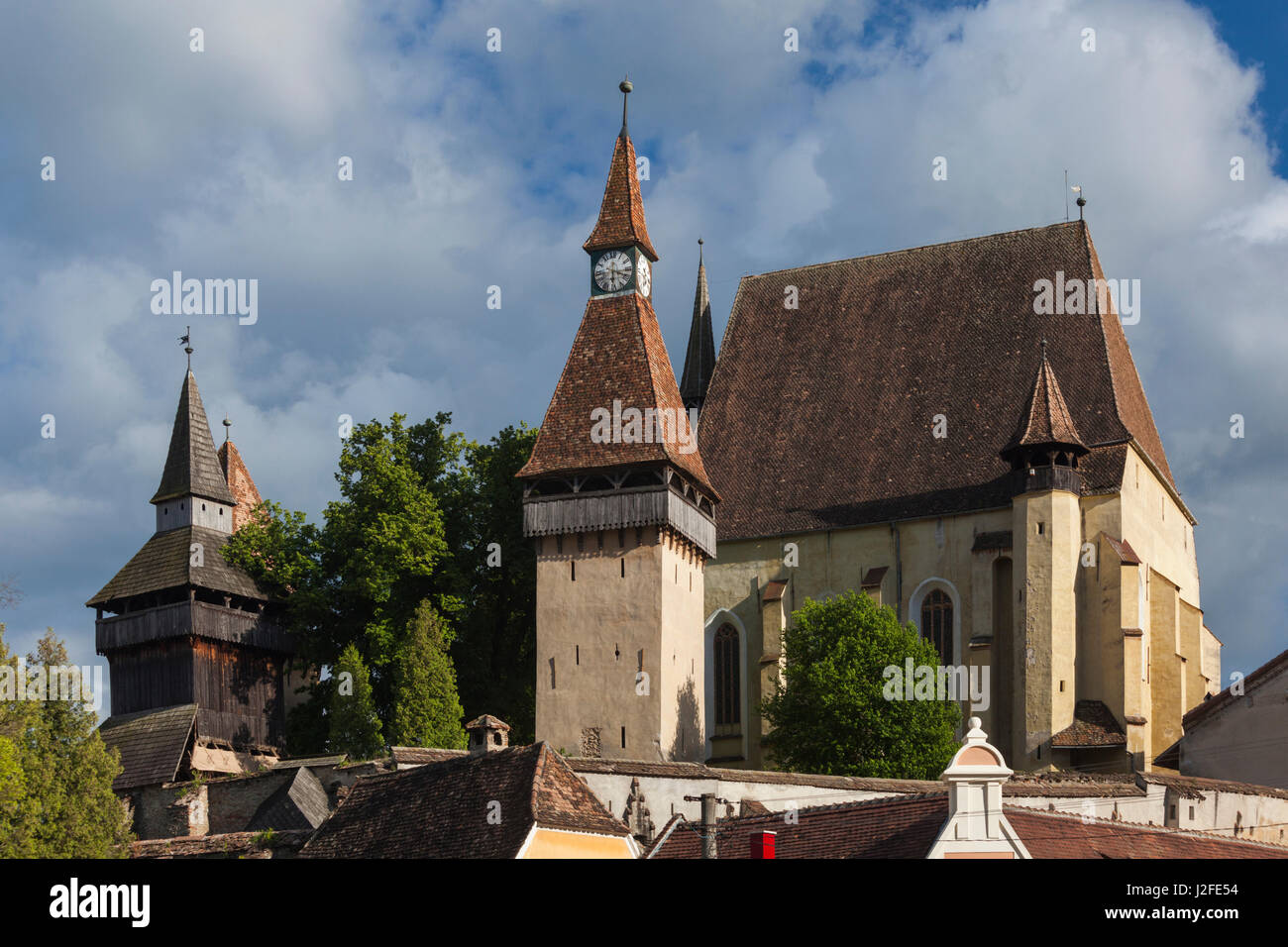 La Romania, Transilvania, Biertan, fortificato del XV secolo la chiesa sassone Foto Stock