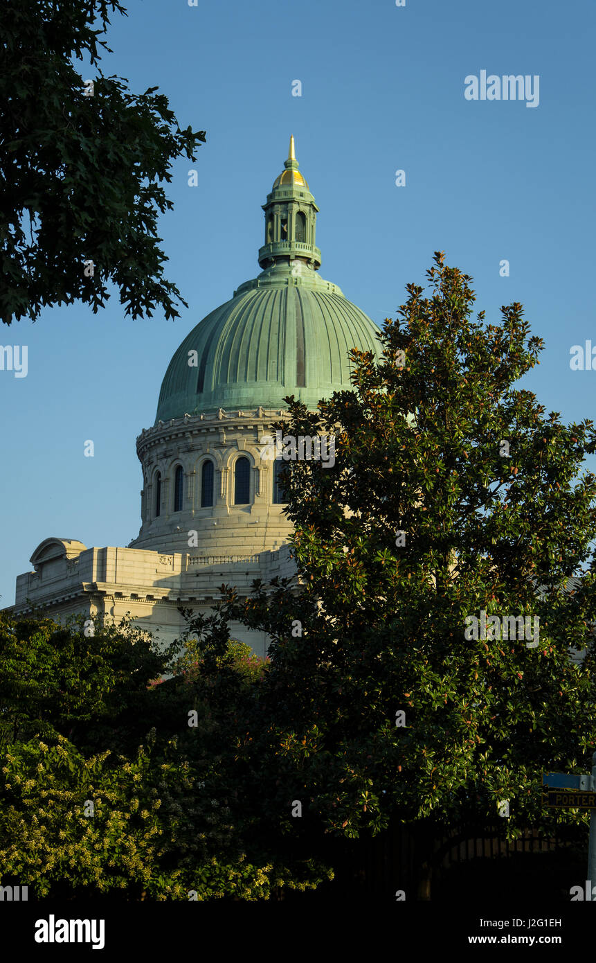 Accademia Navale degli Stati Uniti nella storica Annapolis, MD. Foto Stock