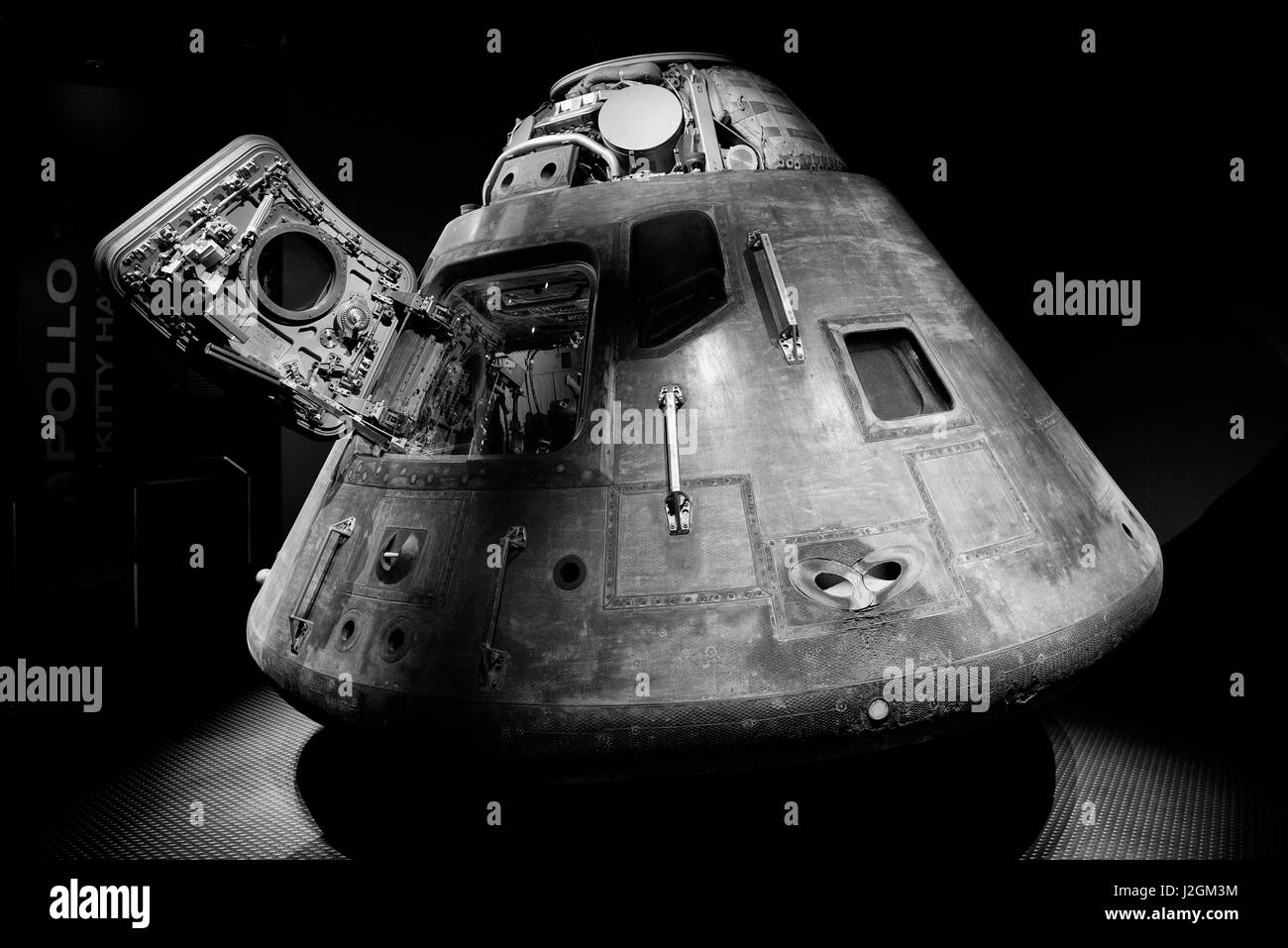 Stati Uniti d'America, Florida, Cape Canaveral, il Centro Spaziale Kennedy. Apollo 14 Modulo di comando al Complesso Visitatori del Centro Spaziale Kennedy (formato di grandi dimensioni disponibili) Foto Stock