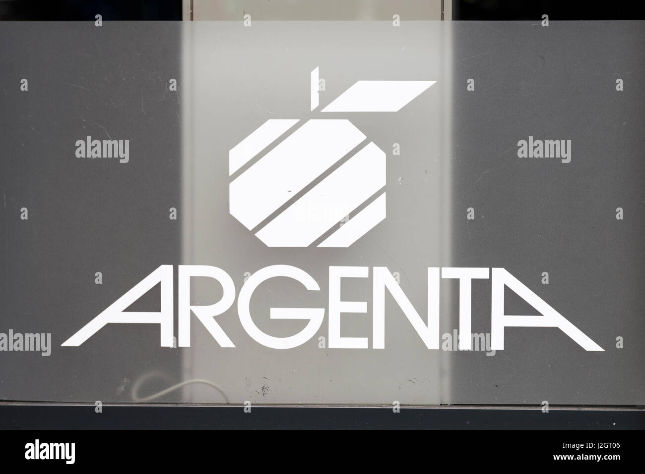 Argenta belga logo della banca Foto Stock