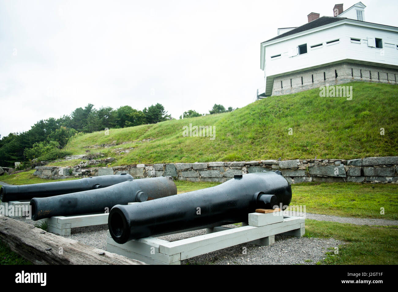 York, Maine, Stati Uniti d'America. Fort McClarry circa ottocento. Foto Stock