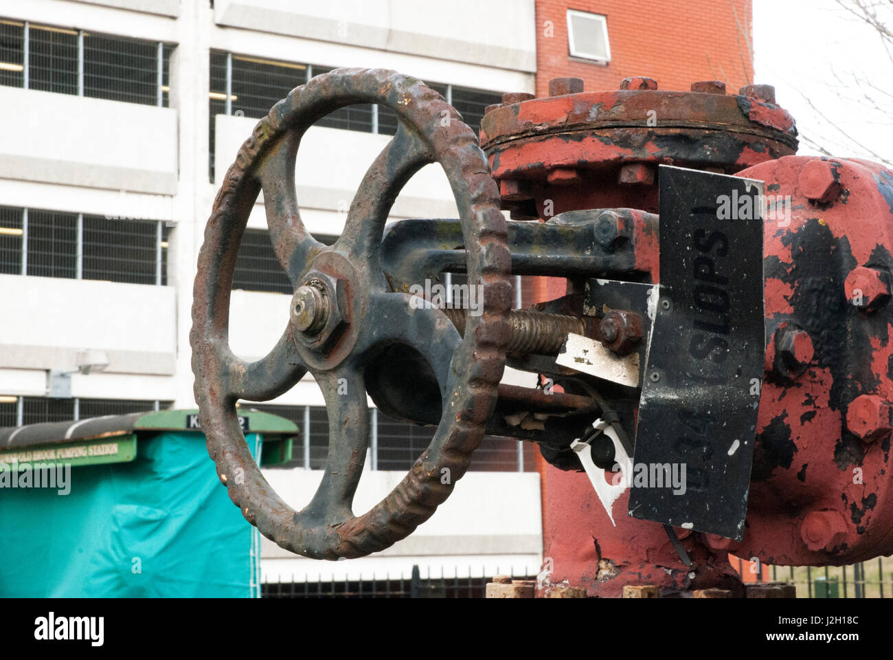Rustico ruota astratto Foto Stock