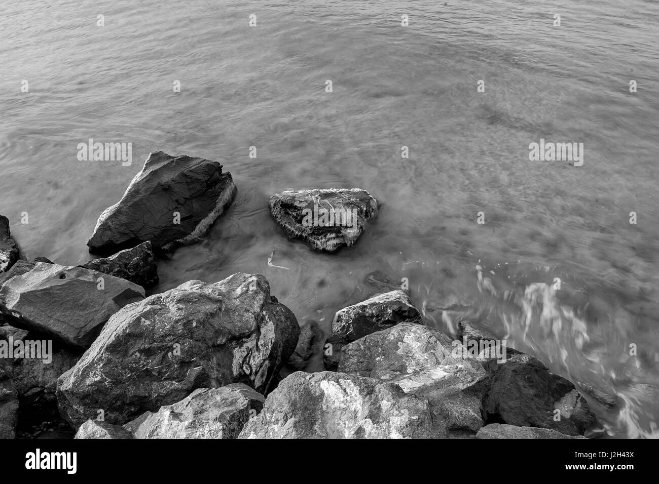 Rocce sul mare a mar Nero Bulgaria Foto Stock