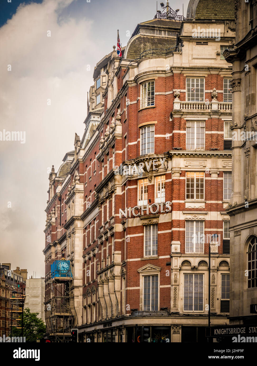 Harvey Nichols department store, Knightsbridge di Londra, Regno Unito. Foto Stock
