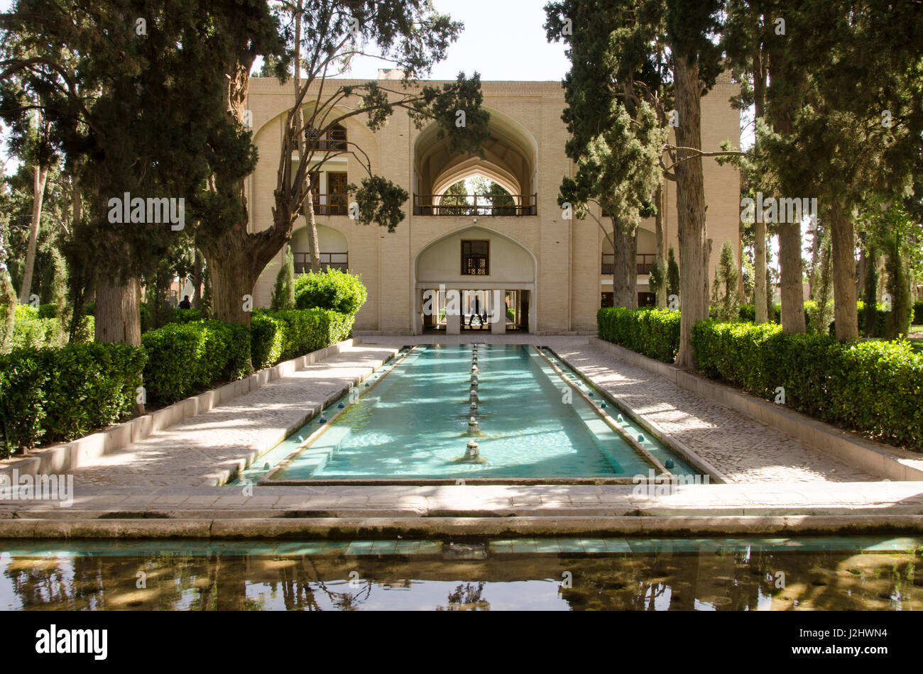 Pinna storico giardino persiano è il più antico giardino in Iran.Completed 1590 Foto Stock