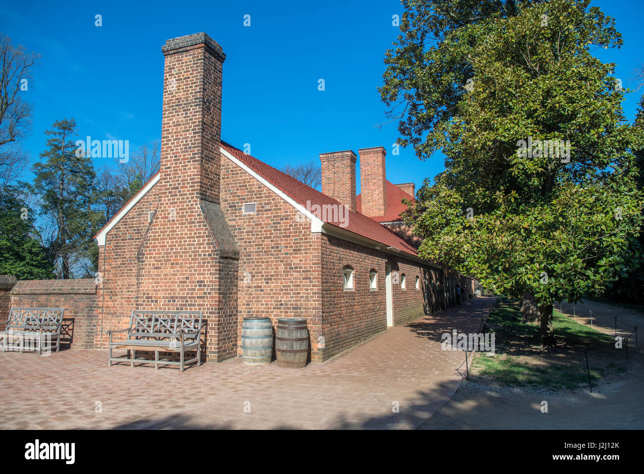 Quarti Slave, Mount Vernon, Virginia, Stati Uniti d'America Foto Stock