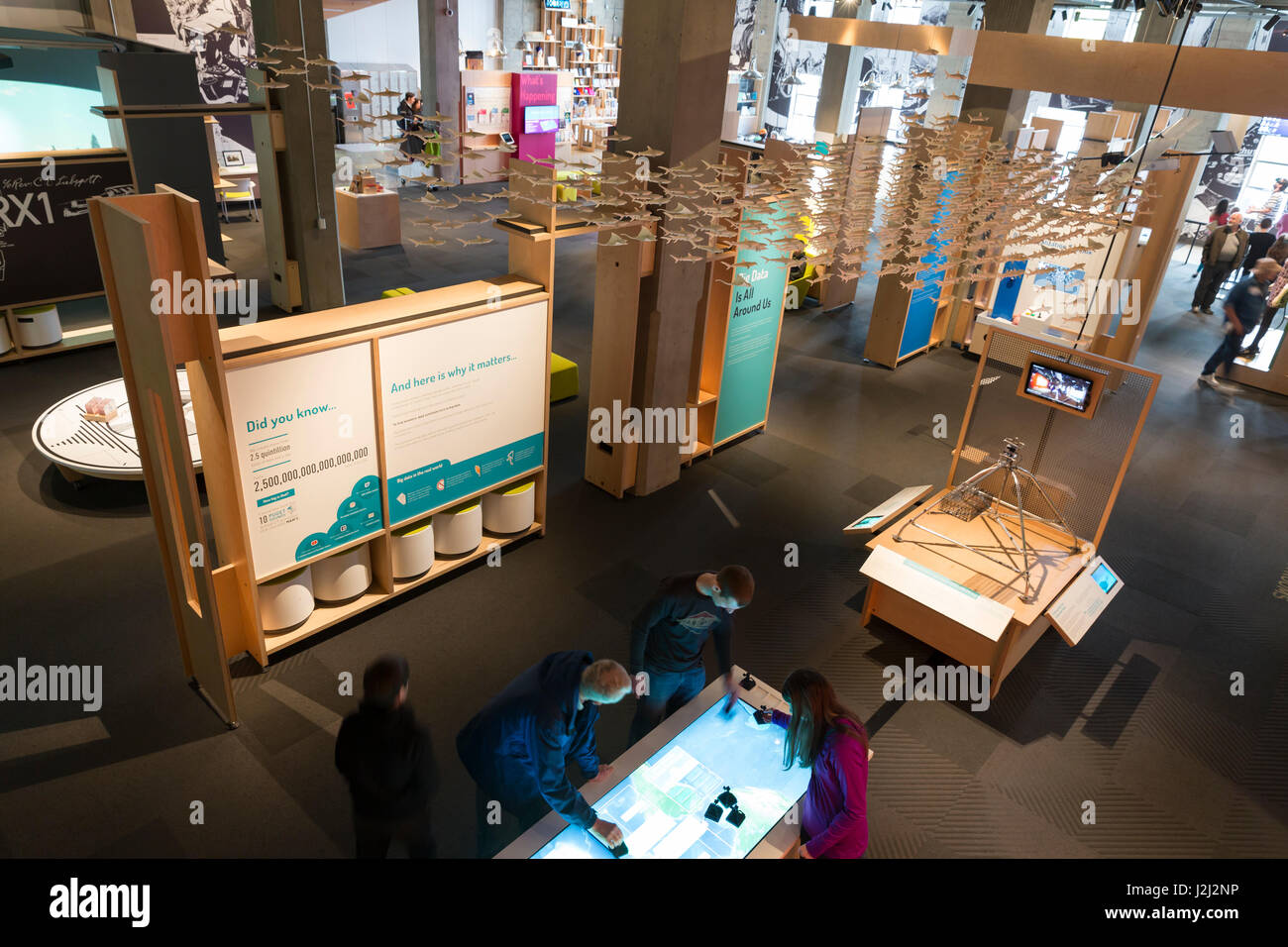 Seattle, Washington: Big dati mostrano al computer vivente: Museo + Labs. Noto anche come LCM+L, il computer interattivo e il museo della tecnologia è stato Foto Stock