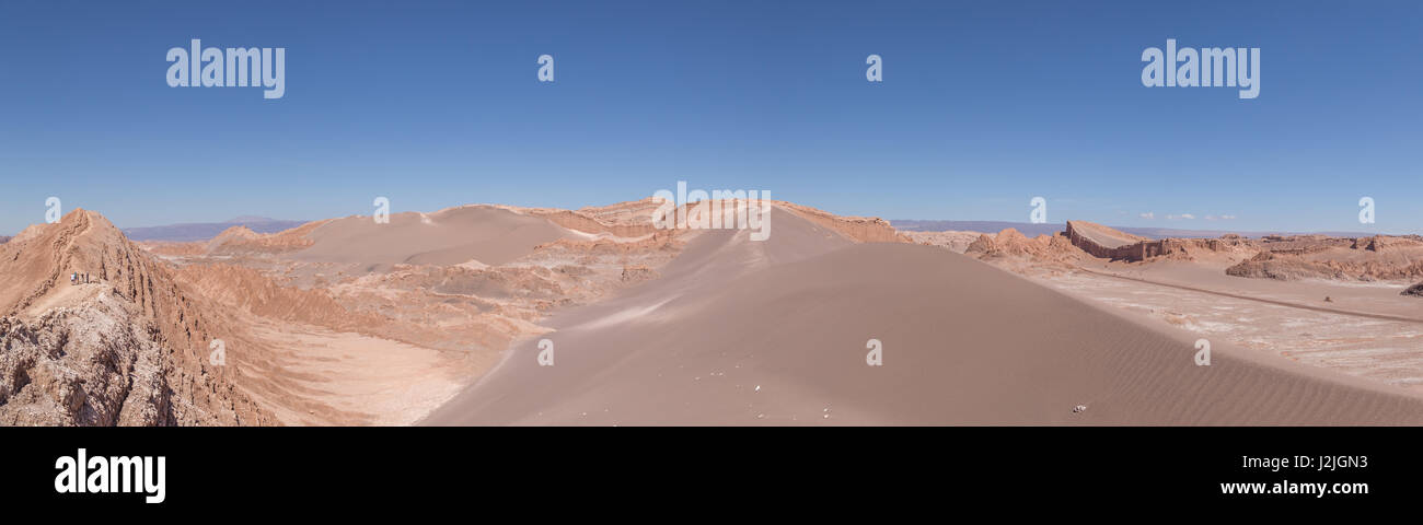 Valle de la Luna Valle) a los Flamencos Riserva Nazionale, vicino a San Pedro de Atacama nel deserto di Atacama, uno dei luoghi più secchi sulla terra Foto Stock