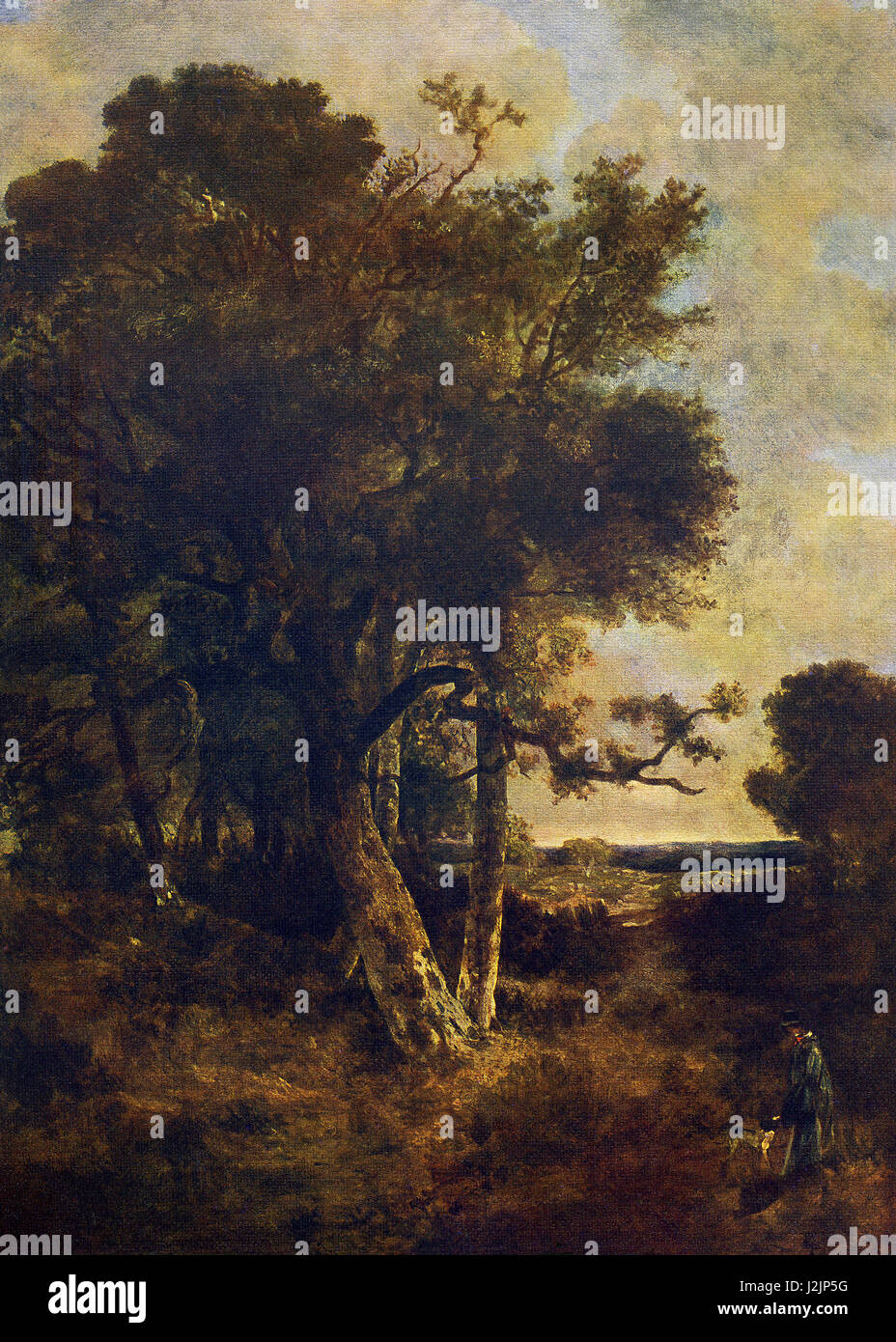 Questo dipinto, intitolato sulle gonne della foresta, è stato fatto dall'artista inglese John Crome, noto anche come "Vecchio Chrome' (1768-1821). Oggi è riconosciuto come unadelle migliori paesaggio inglese pittori. Olandese e pittori fiamminghi e Gainsborough's 'Porte dipinte" ha contribuito a formare il suo stile. Nel 1803 ha fondato la società di Norwich, che ha portato alla formazione della famosa scuola di Norwich. Egli è al suo meglio con le foto di albero e puntò alla dignità e ampiezza. Foto Stock
