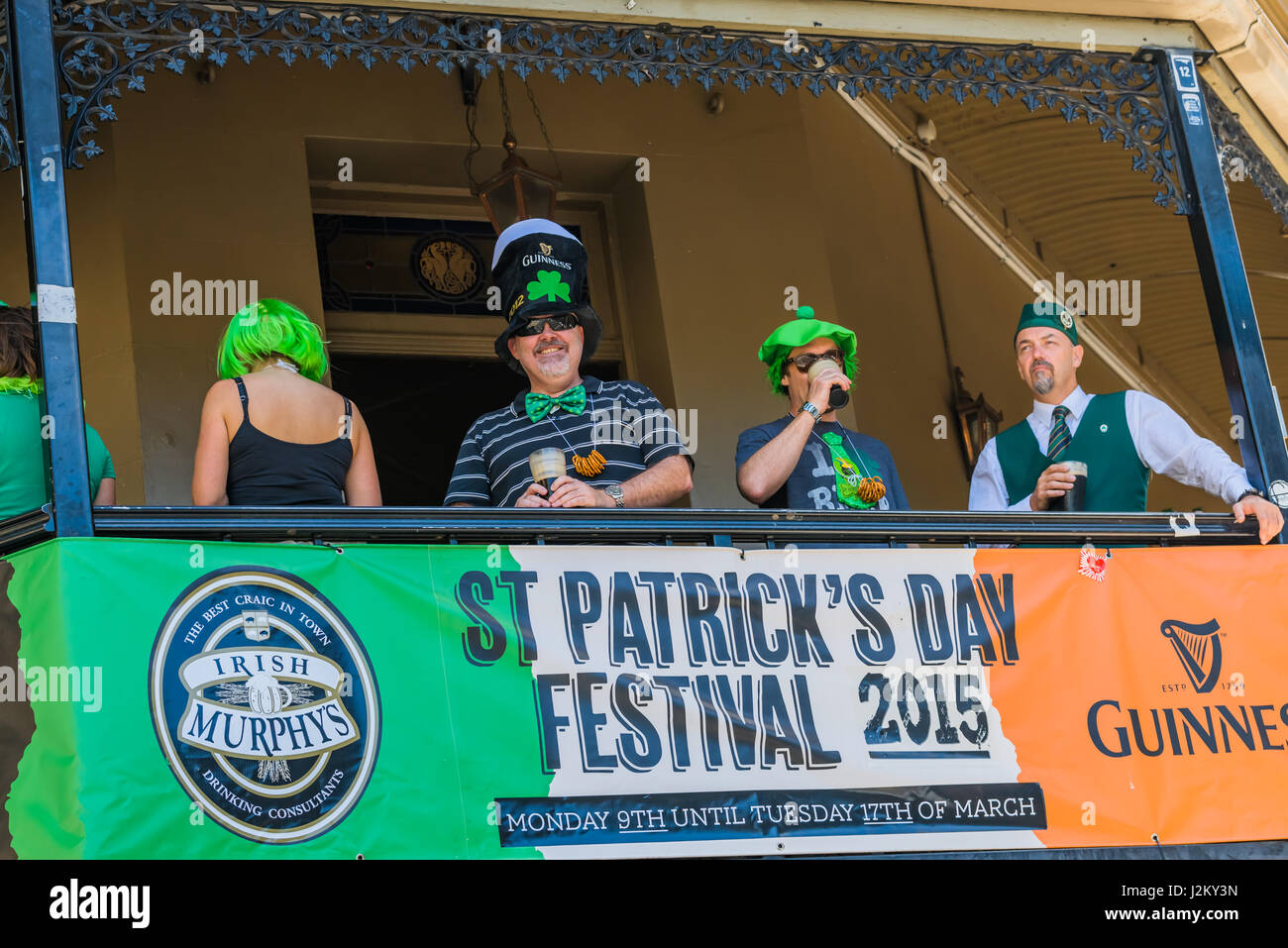 San Patrizio festeggiamenti a Brisbane, Queensland, Australia Foto Stock