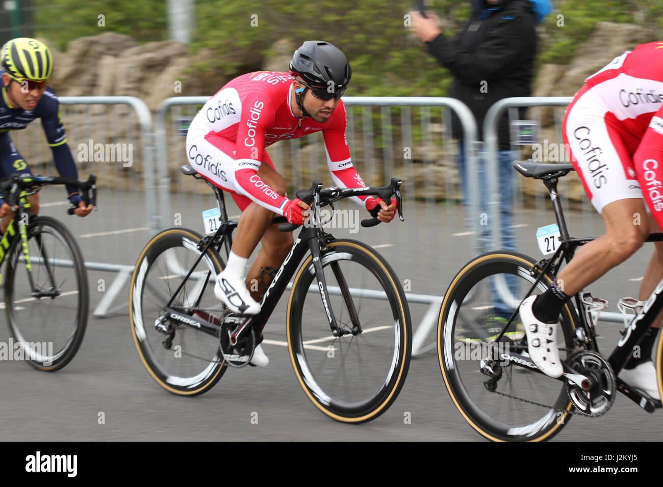 Tour de Yorkshire 2017 Giorno 1 volata Scarborough Foto Stock