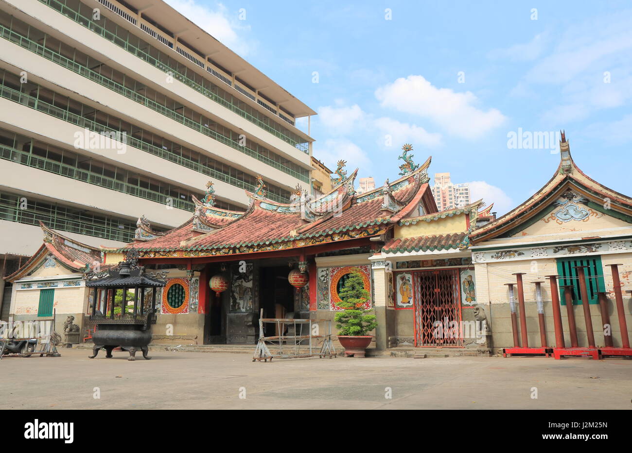 Chua Ongs Bon tempio di Chinatown in Ho Chi Minh City Saigon Vietnam Foto Stock