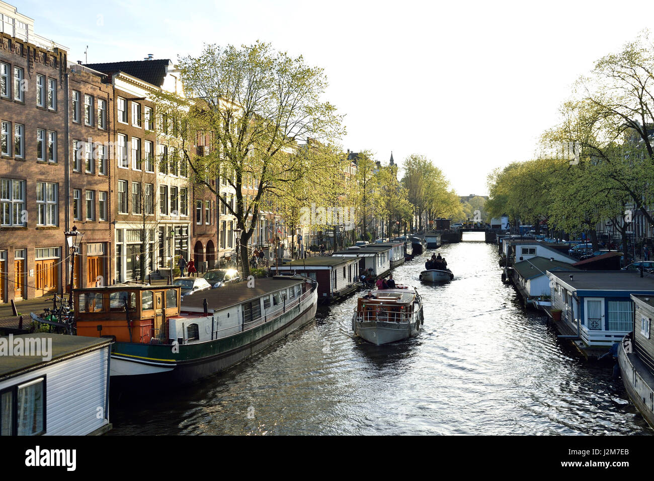 Paesi Bassi, North Holland / Noord-Holland, Amsterdam, xvii secolo canal ring area all'interno del Singelgracht, classificato come patrimonio mondiale dall UNESCO, Herengracht canal Foto Stock