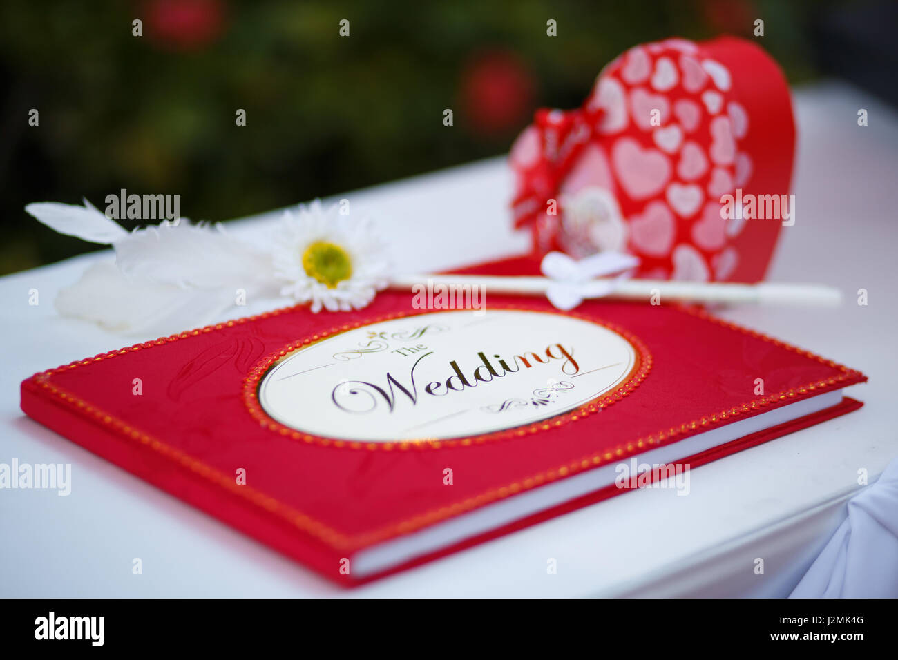 Red wedding indovinare prenota Foto Stock