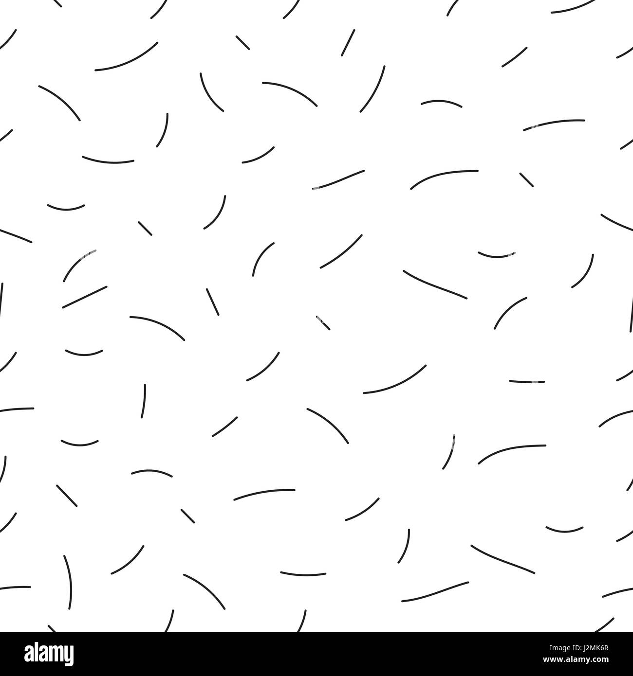 Linee Hand-Drawn Seamless Background - Cartoon gli elementi del vettore di curve, tratti e i contorni Illustrazione Vettoriale